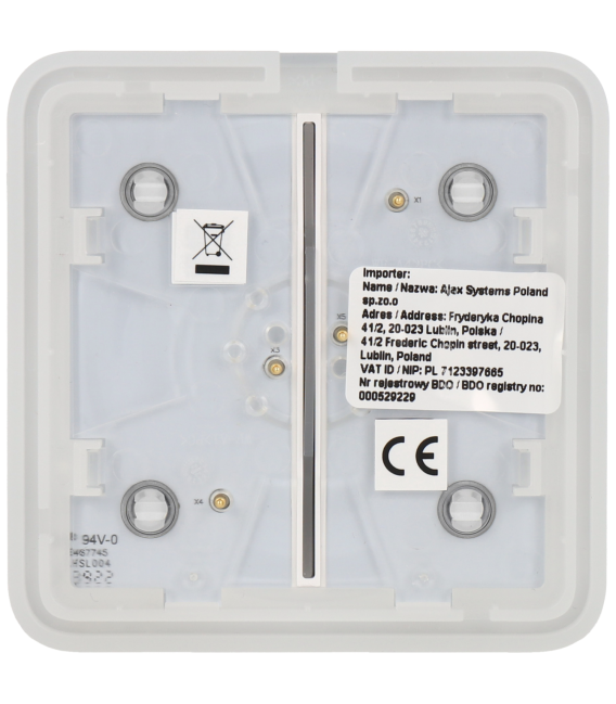 Panel de interruptor doble AJAX