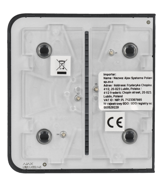 Panel de interruptor lateral conmutable AJAX