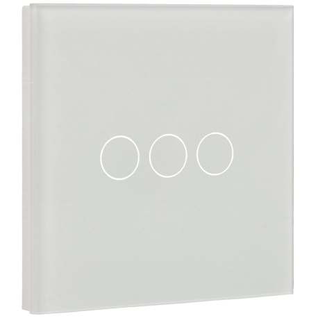 Panel de interruptor simple con 3 botones A-SMARTHOME