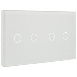 Panel de interruptor doble con 4 botones 