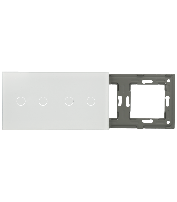 Panel de interruptor doble con 4 botones 