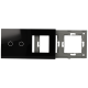 Panel de interruptor con 2 botones y marco para 1 dispositivo 