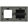 Panel de interruptor con 3 botones y marco para 1 dispositivo 