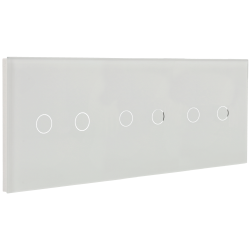 Panel de interruptor triple con 6 botones 