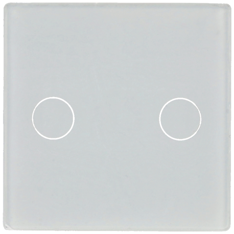 Panel de interruptor simple con 2 botones