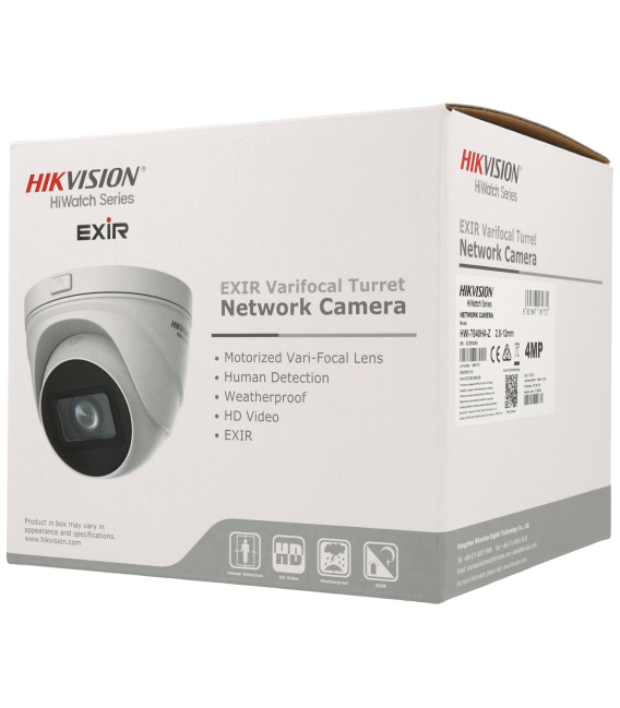 Câmara HIKVISION dome ip de 4 megapixels e lente zoom óptico