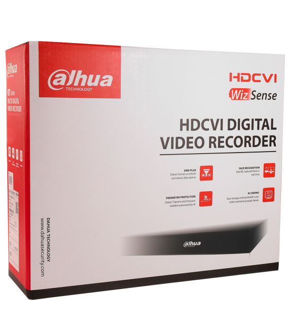 Gravador 5 em 1 (hd-cvi, hd-tvi, ahd, analógico e ip) DAHUA de 32 canais e 2 mpx de resoluçao máxima